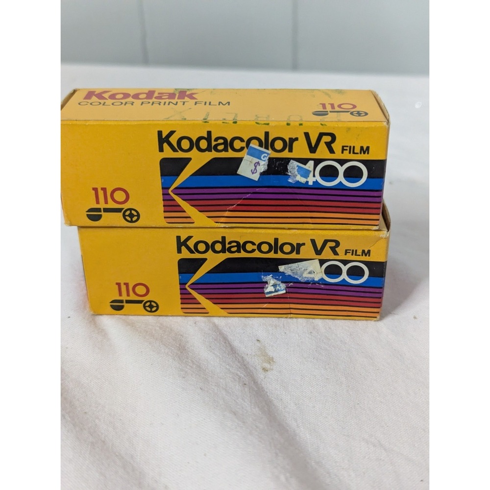 2 lot Kodacolor VR camera film 400 KODAK 110 color print 12 exposures expire 88